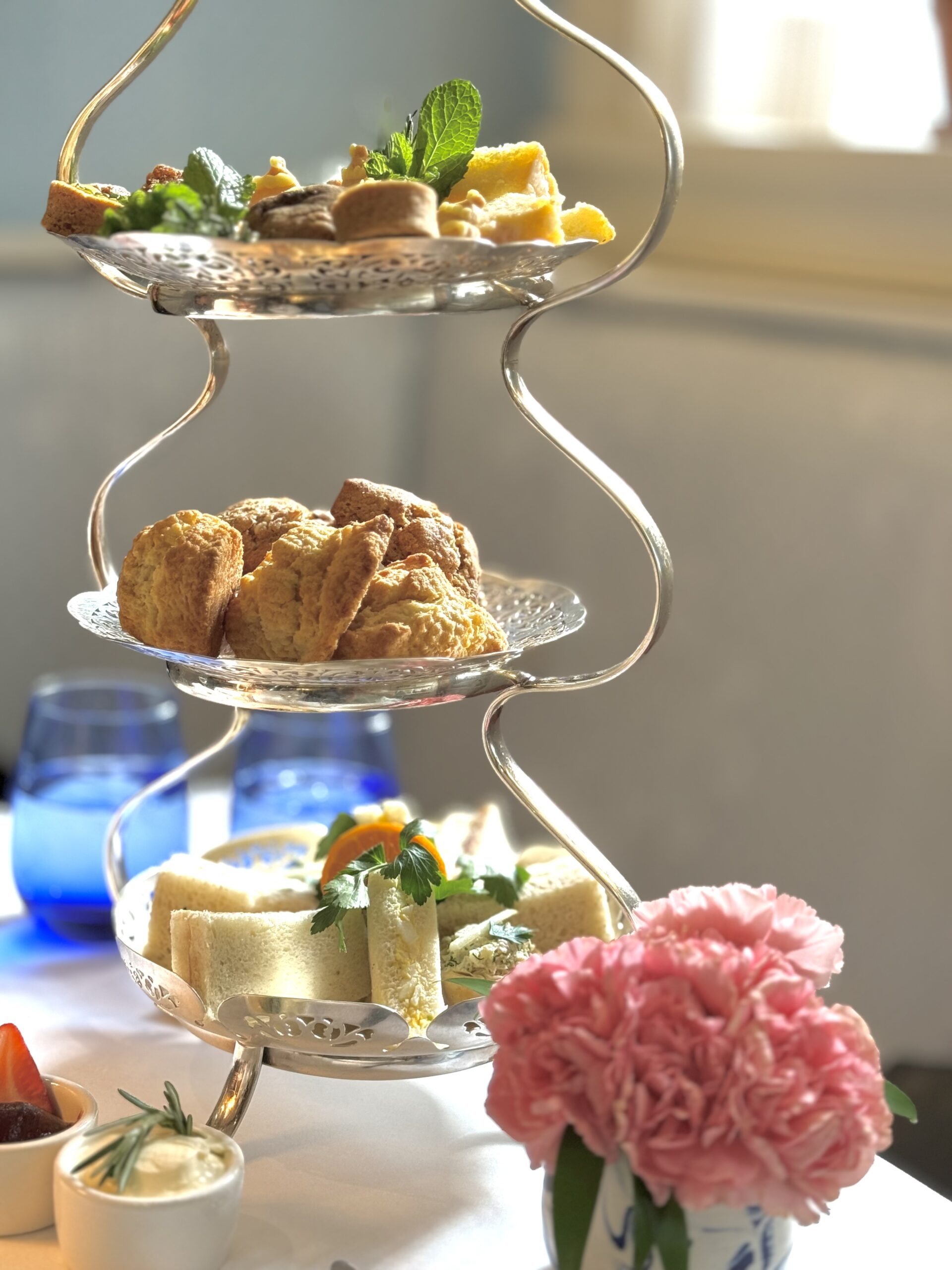 Beautiful display of Afternoon Tea Service at Beacon Hill Books & Cafe