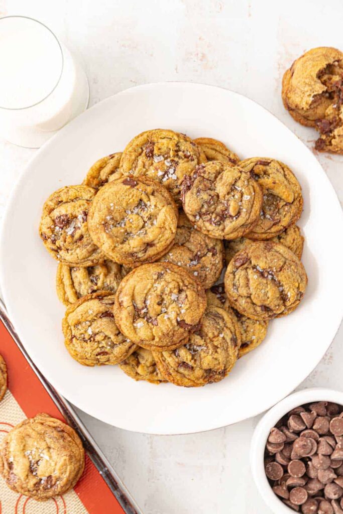 Seasoned & Salted Chewy Brown Butter Chocolate Chip Cookies