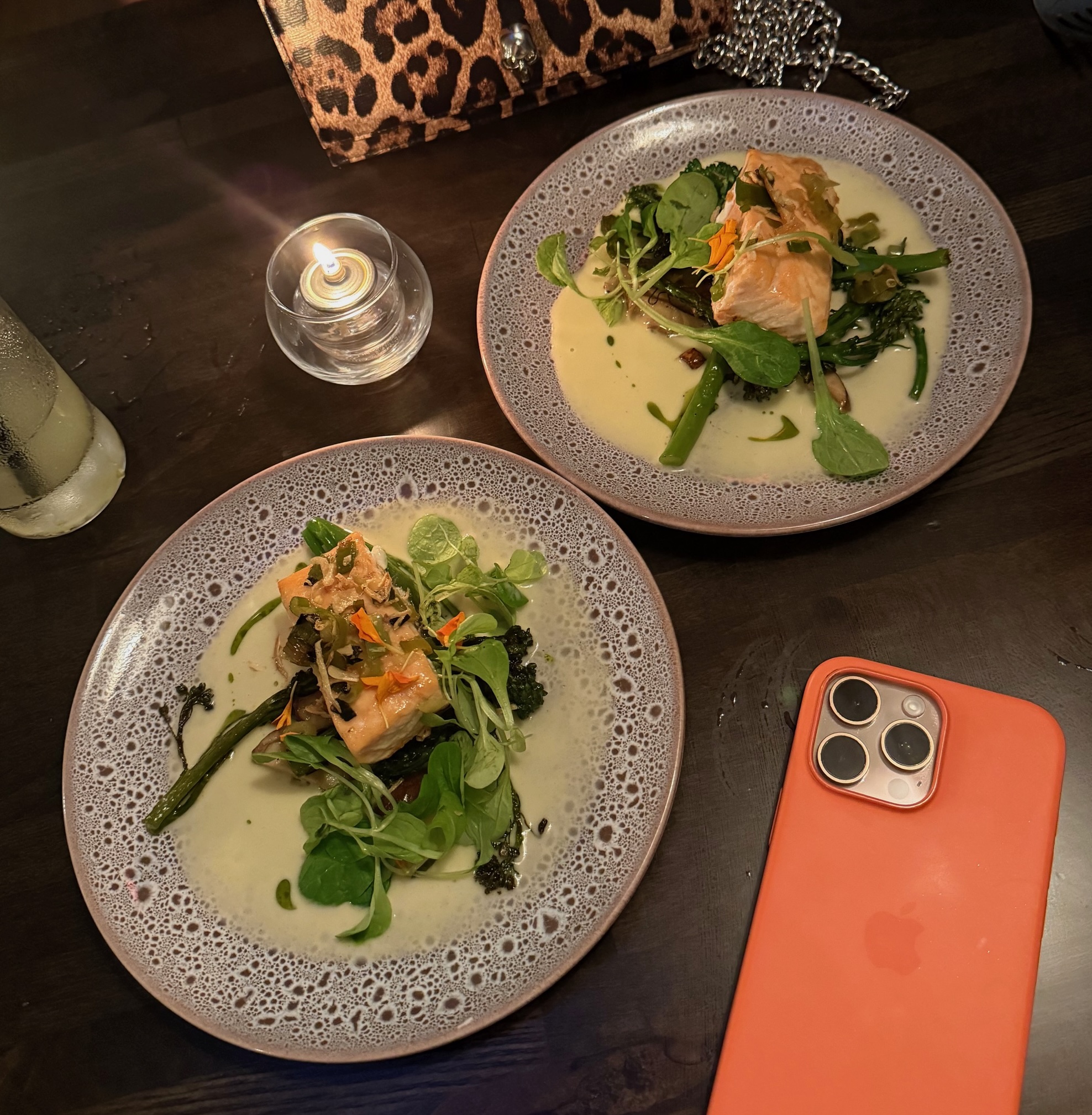 Cedar Oil Poached Salmon